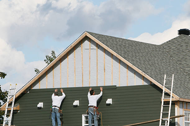 Professional Emergency Siding Repair technician working in McCutchenville, OH